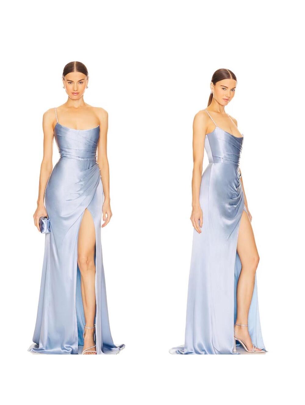 SAU LEE Pasha Gown in Blue